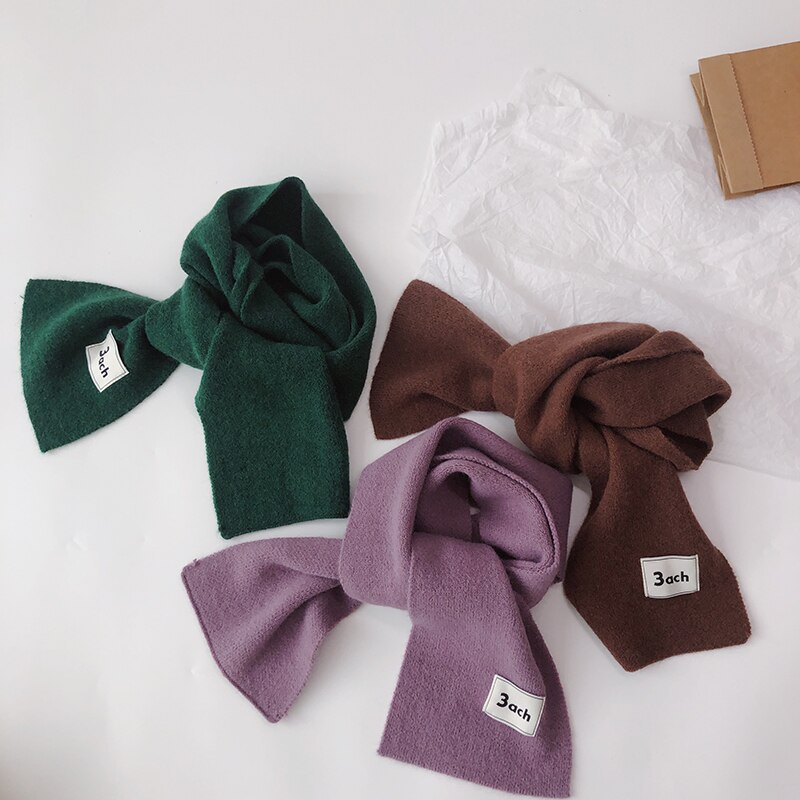 Autunno inverno bambini ragazzi ragazze sciarpa morbido caldo imitazione Cashmere fazzoletto da collo sciarpe per bambini 13 colori