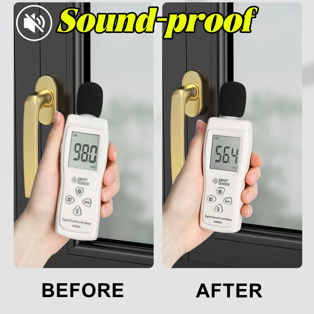 Foam Window Sealing Strip Weather Stripping Door High Resilience Seal Tape Self-Adhesive Soundproof Windproof Insulation Strips