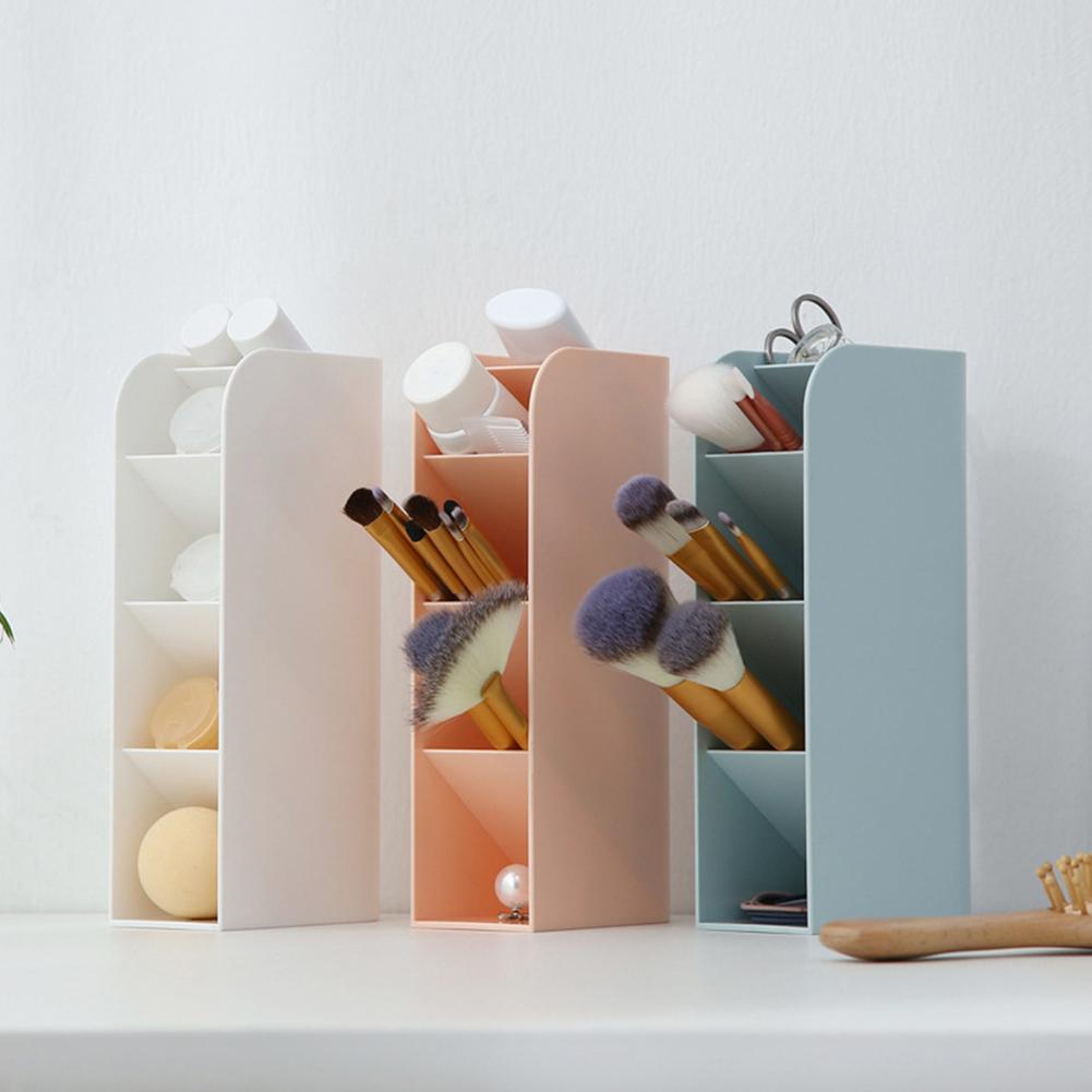 Vertical Storage Box Pencil Pen Brushes Cosmetics Tool Holder Organizer Case