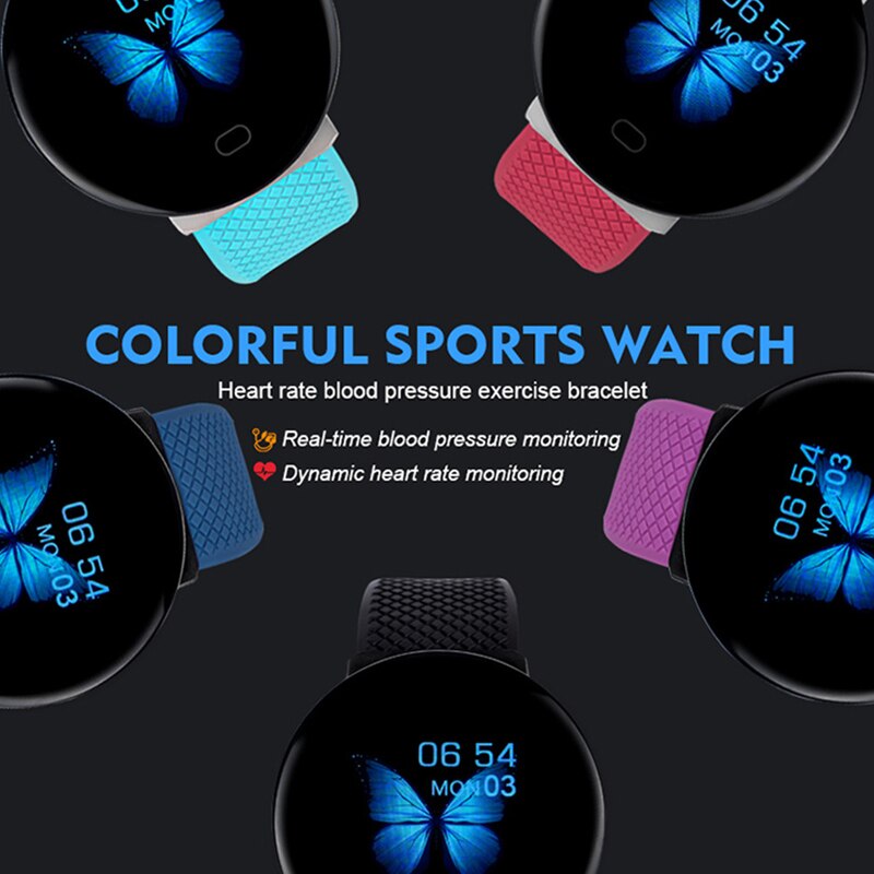 Pulseira de fitness mulheres homens ip67 à prova dip67 água 1.3 screen tela eletrônica fitness rastreador saúde coração relógio banda inteligente para android ios