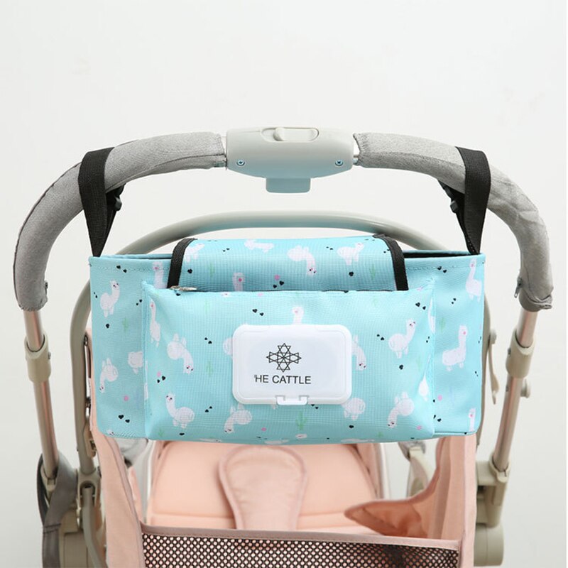 Kinderwagen Organisator Tas Mummie Luiertas Baby Kinderwagen Buggy Winkelwagen Opknoping Tas Waterdicht Afneembare Handtas Kinderwagen Accessoires: color669