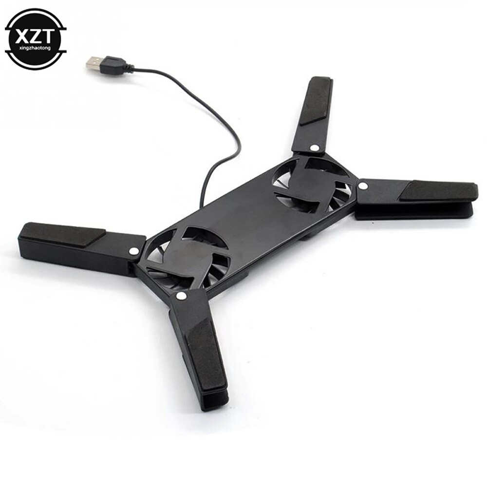 Rotatable USB Fan Cooling Pad 2 Fans Cooler Notebook Cooler Computer Fan Stand for 10-17" Laptop Notebook Peripherals XNC