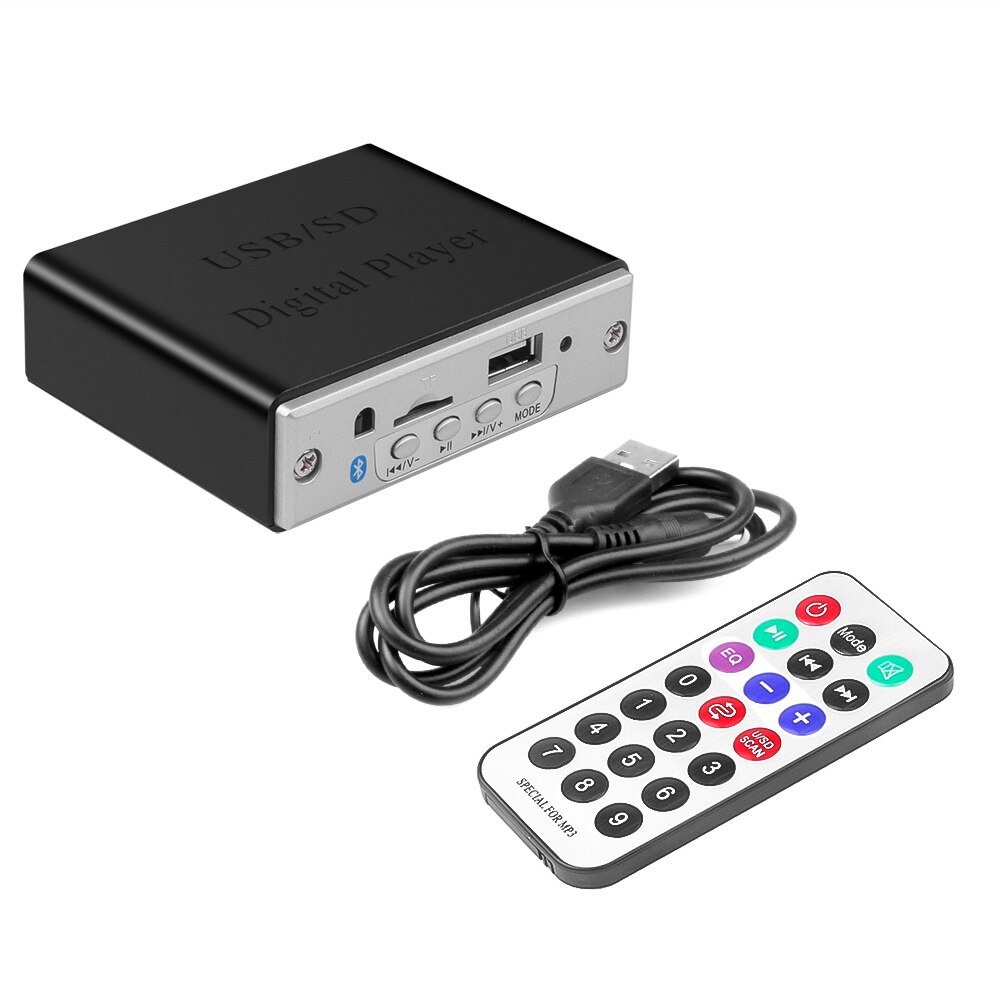 Kebidumei Bluetooth 5.0 MP3 décodeur Module de carte de décodage voiture USB lecteur MP3 WMA WAV TF USB FM autoradio