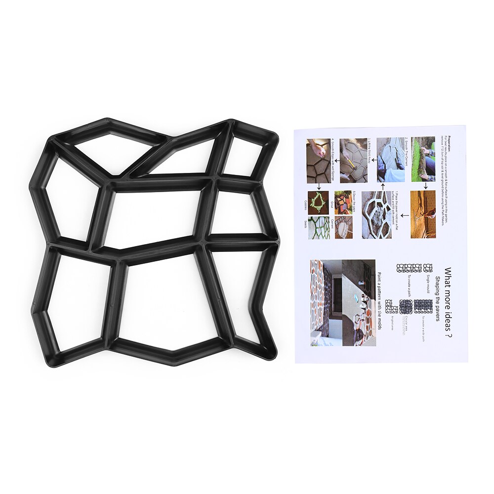 Paving Path Border Maker Path Molder Reusable Concrete Cement Stone Paver Walk Mould DIY Reusable Concrete Brick Mold