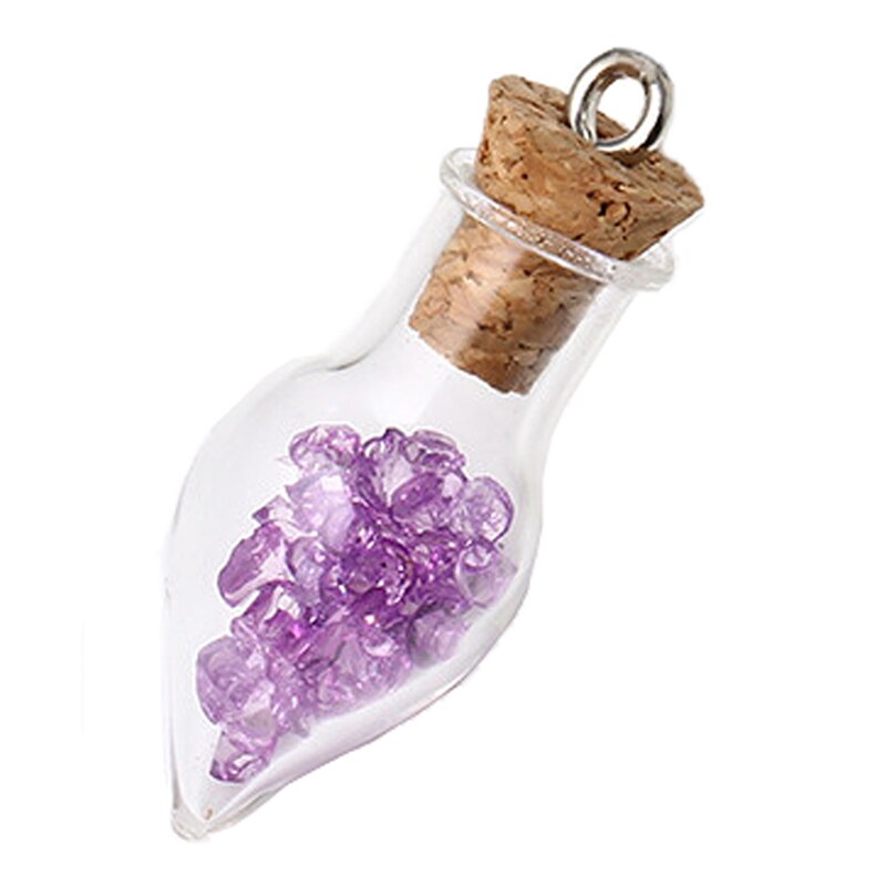 Tanie 10 sztuk/zestaw malutki kropla deszczu małe szklane butelki słoiki z korkową zatyczką naszyjnik diy wisiorek malutki szklane butelki słoik dla deco SM060