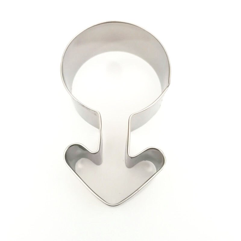 2 Stuks Mannelijke En Vrouwelijke Geslacht Symbool Cookie Cutter Set Rvs Biscuit Bakvorm Taart Decoreren Gereedschappen