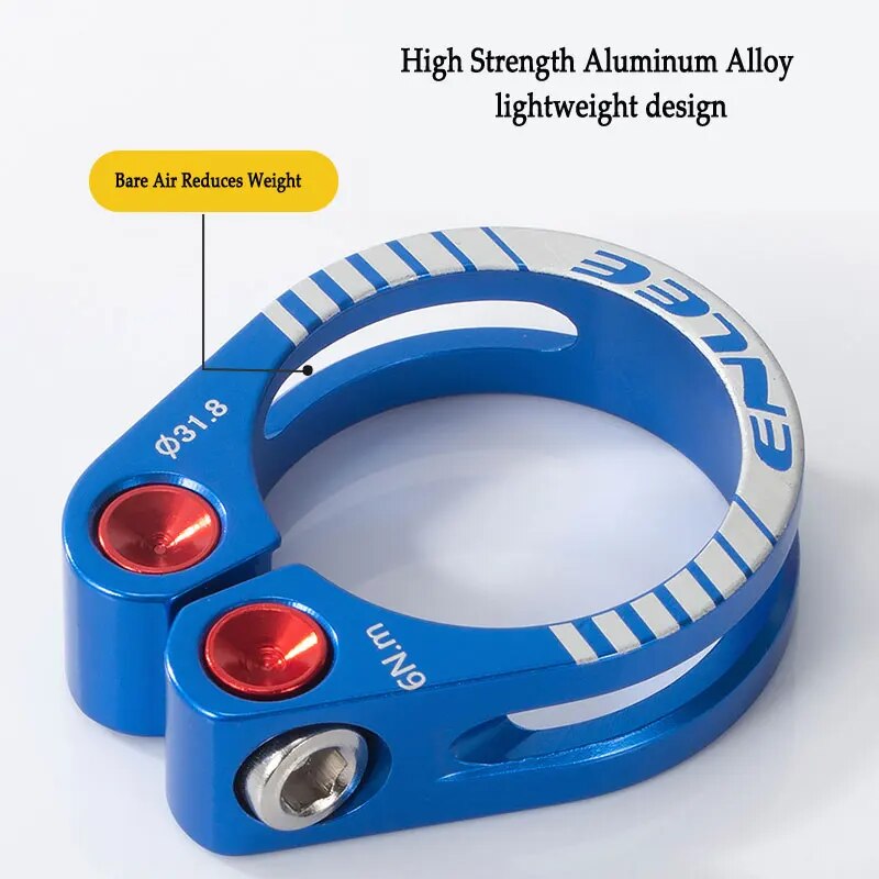 ENLEE-abrazadera para tija de sillín de bicicleta, aleación de aluminio CNC, abrazadera para tija de sillín de ciclismo, piezas de bicicleta de 31,8 MM y 34,9 MM, accesorios para tija de sillín