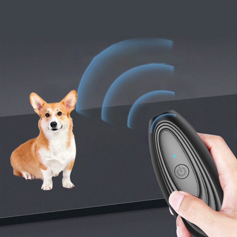 Ultrasonic Dog Repeller Ultrasonic Household Dog Training Device Handheld Bark Stopper Repeller Remote Control
