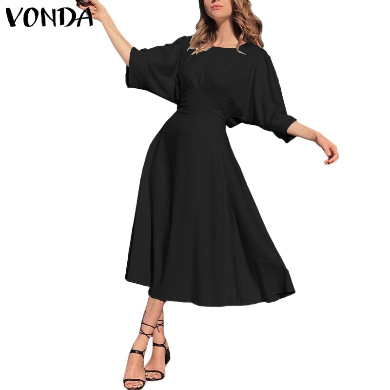 ZZZYW Damen Kleid Mit Schleife - Vintage Style Für Lässige Tage