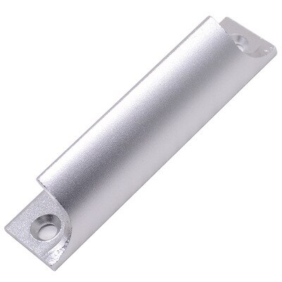 2 st! skjutdörrshandtag i aluminiumlegering balkong skjutfönster skåp dörrhandtag möbler hårdvara handtag: Silver-