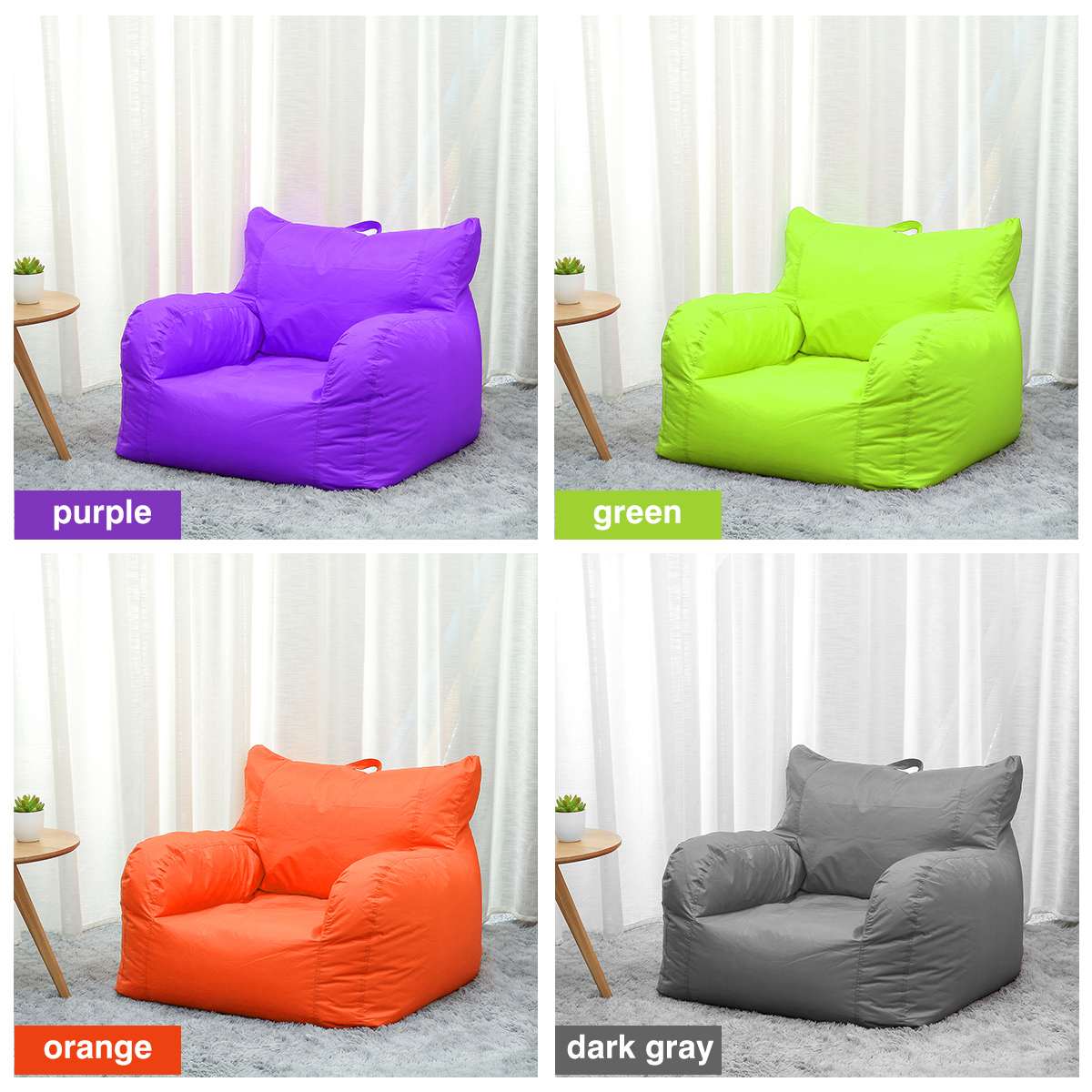 Fundas cómodas para sofás sin relleno, impermeables, 420D, tela Oxford, tumbona, bolsa de asiento, Puff, Tatami