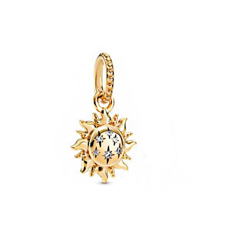 925 anhänger aus sterlingsilber: eine rosafarbene gänseblümchenblüte, ein allsehendes auge und eine feder – origineller damenschmuck.: Koralle