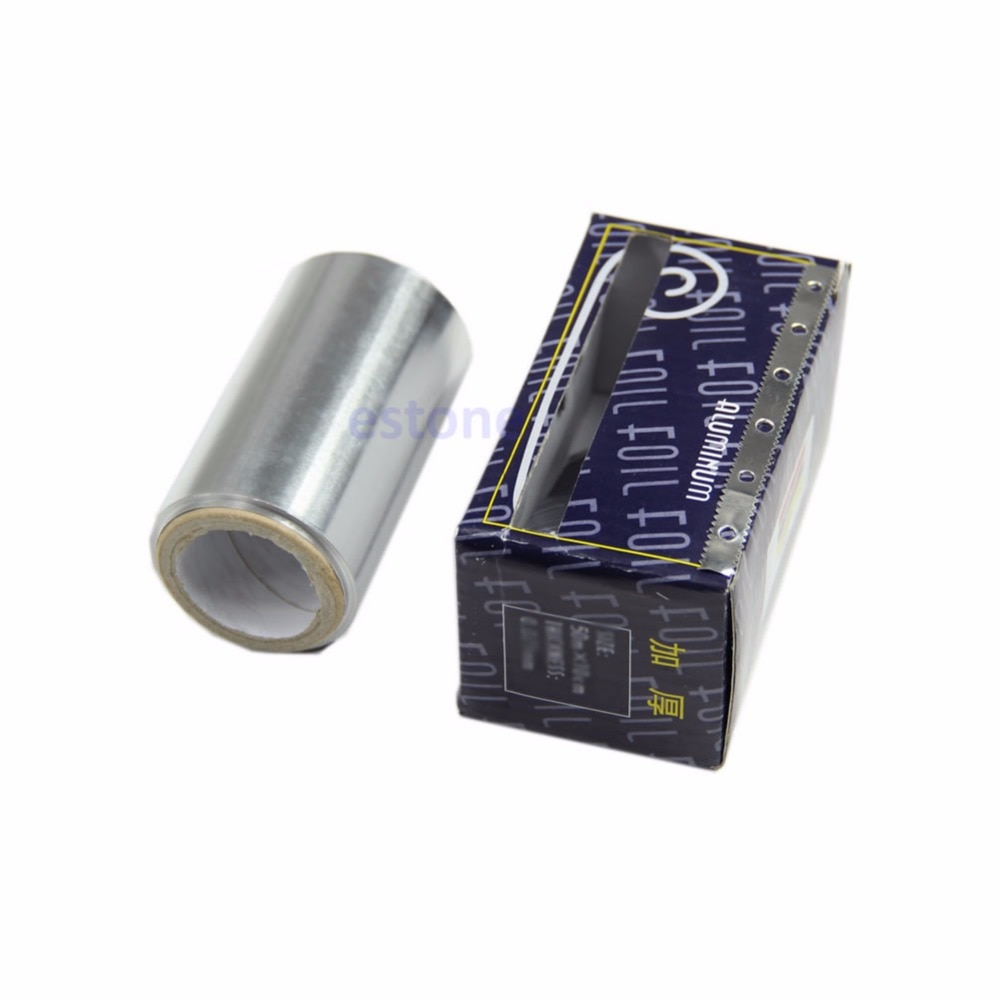 6m st tjocka frisör standard konst hår nagel stanniol aluminiumfolie