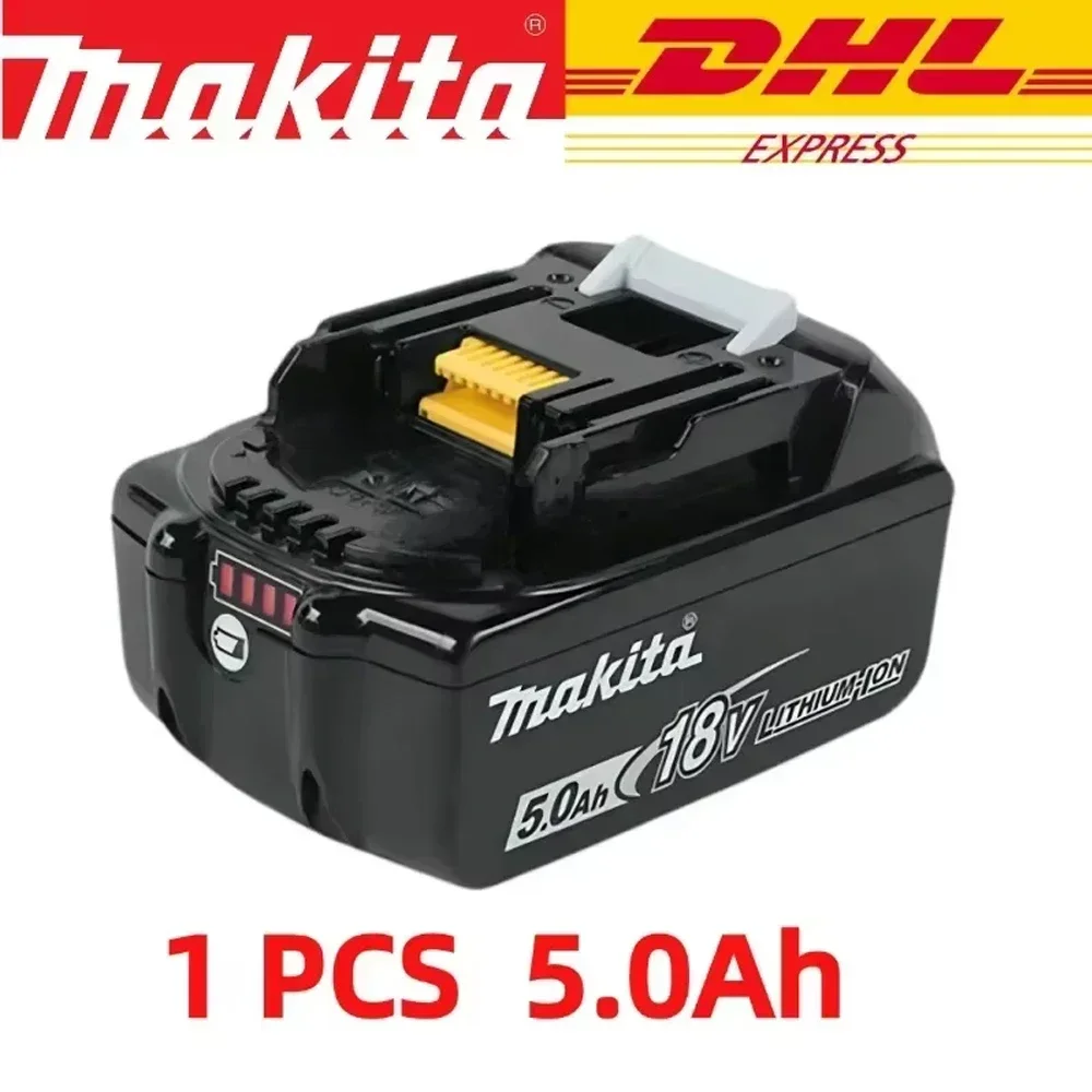 100% batterie Rechargeable d'origine Makita 18V 6.0Ah, pour batterie d'outils électriques Makita BL1830 BL1830B BL1840 BL1840B BL1850 BL1850B: Rose