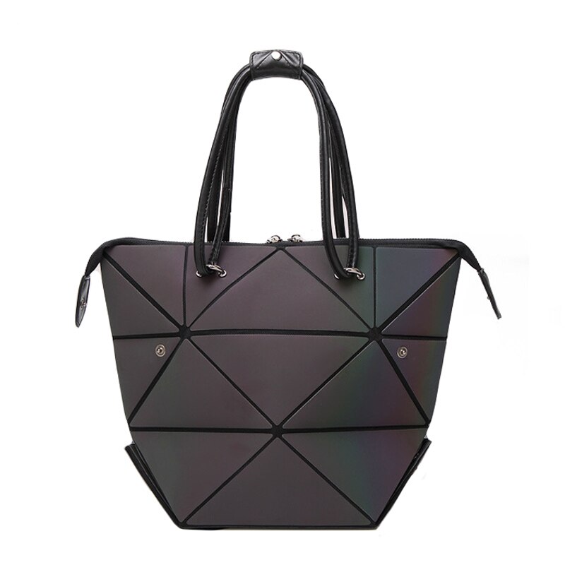 Conjunto luminoso de bolsos cruzados con formas geométricas para mujer, bandolera con cadena para mujer: Handbag