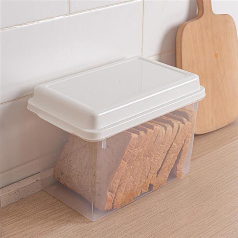 1 Pc Lebensmittel Brot Lagerung Kasten transparent Obst Lagerung Kasten Mit Deckel Kasten Kühlschrank Kasten transparent Toast Obst Nahrungsmittel Kasten
