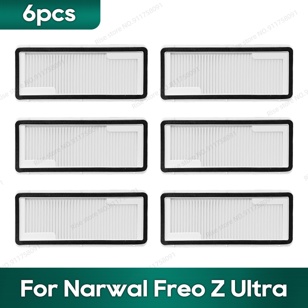 Compatible for Narwal Freo Z Ultra Robot Vacuum Accessories Main Side Brush Hepa Filter Mop Rag Dust Bag Replacement Parts: Dark Grey