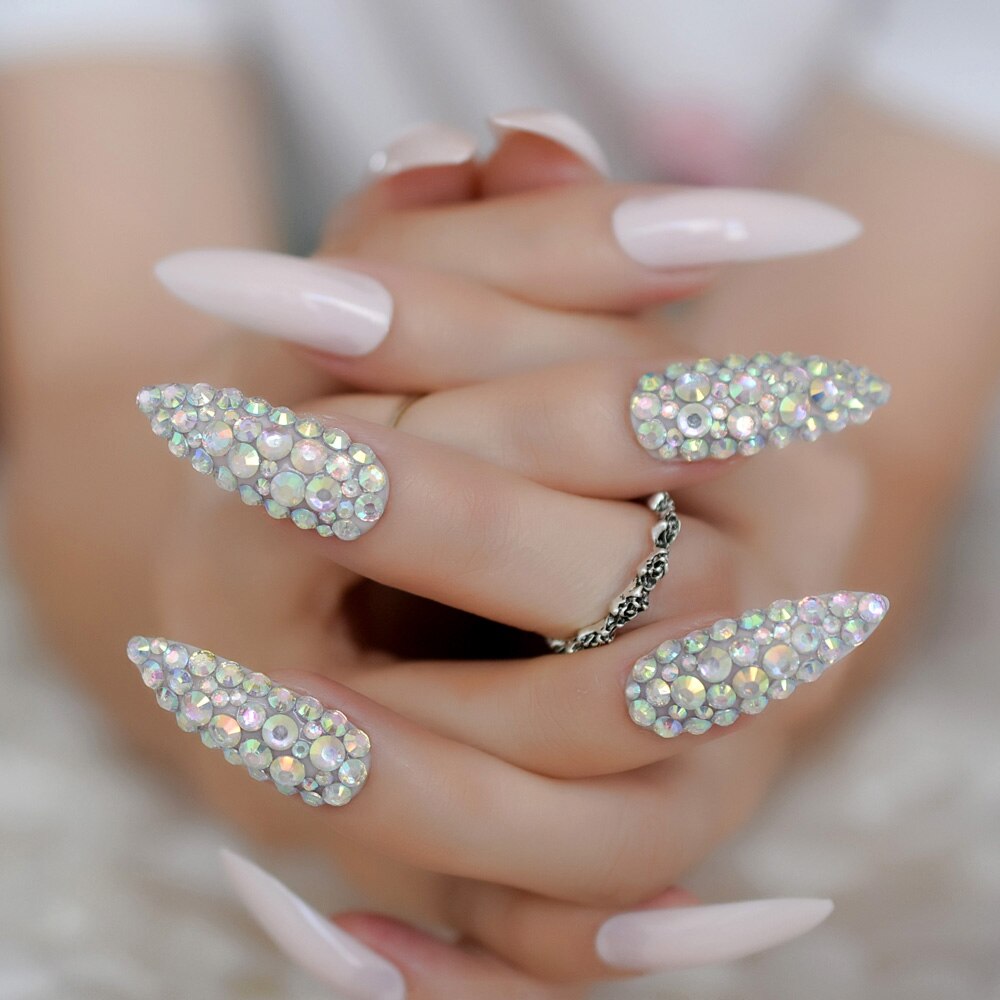 Bady, gelée rose AB, faux ongles Extra longs, pression personnalisée, Kit de pointes de styliste pour Nail Art: L5012