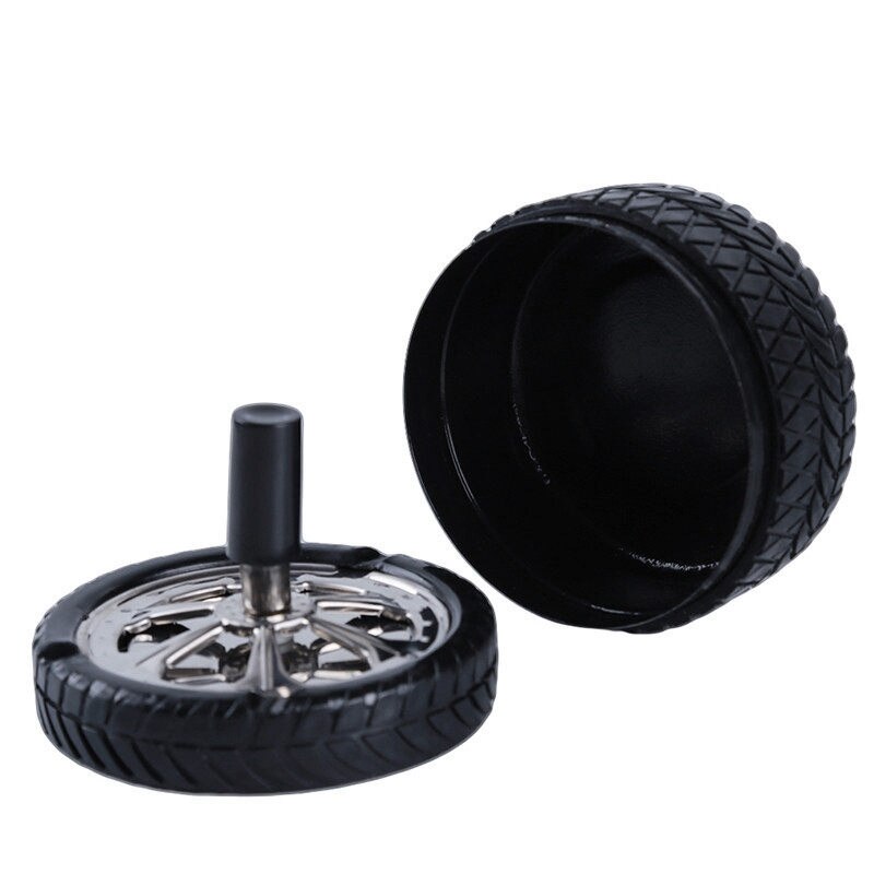 Ren tryk dæktype vindtæt rotationsdæk askebæger tryk roterende rustfrit stål forsegling askebæger sort bildæk askebægerpresse