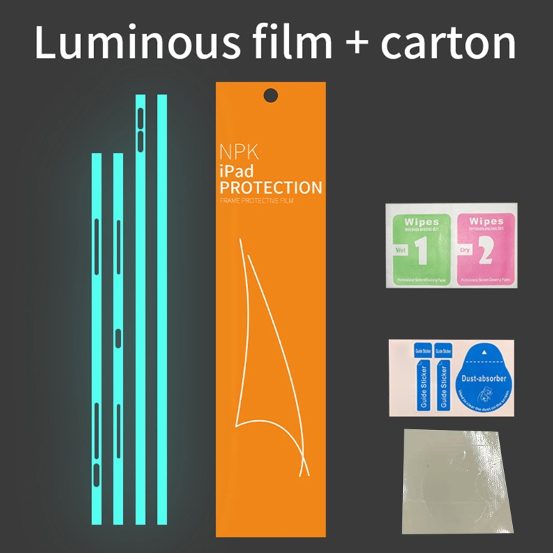Tablet Frame Protector Film Luminous PVC for ipad Series Side Films Compatible Mini 6 Pro Anti Scratches