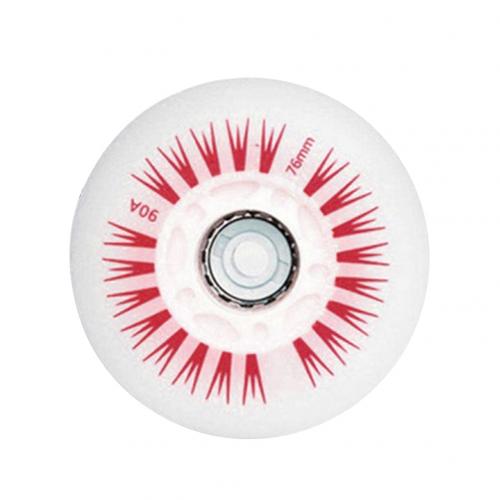 76mm In-line Speed Skate Skating Sliding LED Light Flashing Pulley Roller wheels Light Flashing Pulley Roller wheels Flashing: Red