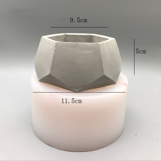 Concrete Planter Molds Cement Beton Flower Pot Molds Garden Pot Molds: Light Green