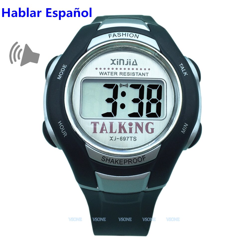 Espagnol parler montre pour les aveugles et les personnes âgées Sports électroniques parler montres
