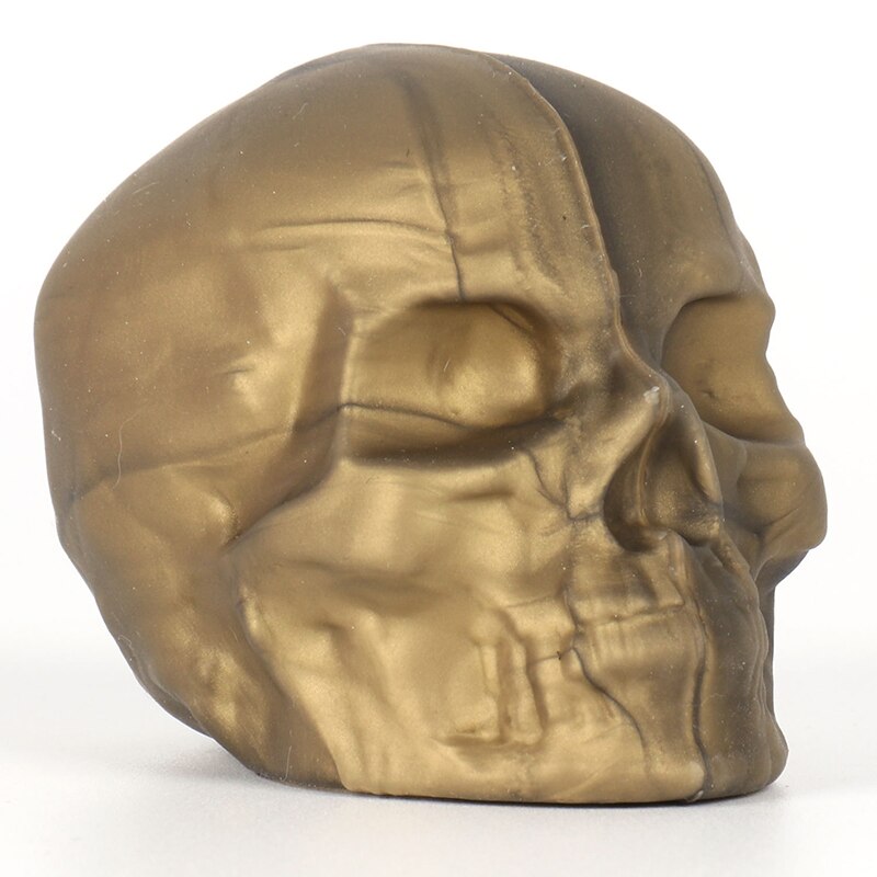 Wine Bottle Stopper Silicone Reusable Skull Shape Silicone Bottle Cork Keep Wine Fresh For Home Party XHC88: Gold
