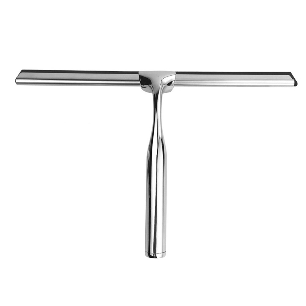 Shower Squeegee Window Wiper Stainless Steel Window Squeegee Shower Cleaner with Bathroom Mirror Cleaning Brush Glass Scraper: Glass Wiper