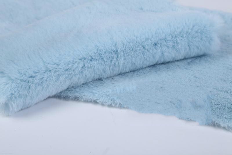 Dikker Imitatie Rex Konijn Haar Bont Pluche Teller Display Achtergrond Doek Kussen Sofa Cover Schoen Tas Materiaal 0.5X1.6M: sky blue
