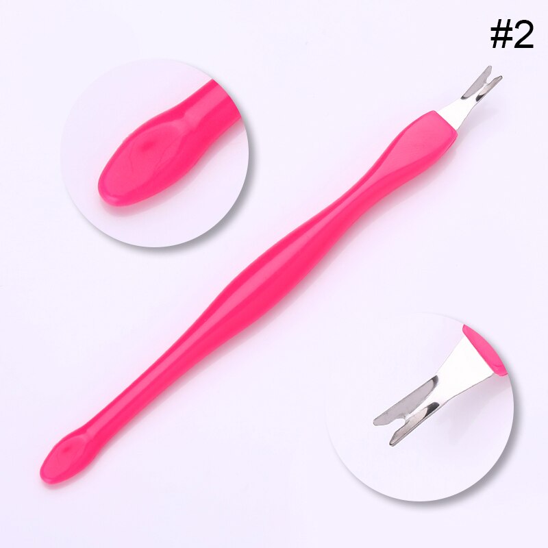 1Pc Tote Haut Entferner Nagel Kunst Gabel Häutchen Entferner Zange Pusher Trimmer Edelstahl Pedikübetreffend NäGel Pflege Nagel Werkzeuge: 2