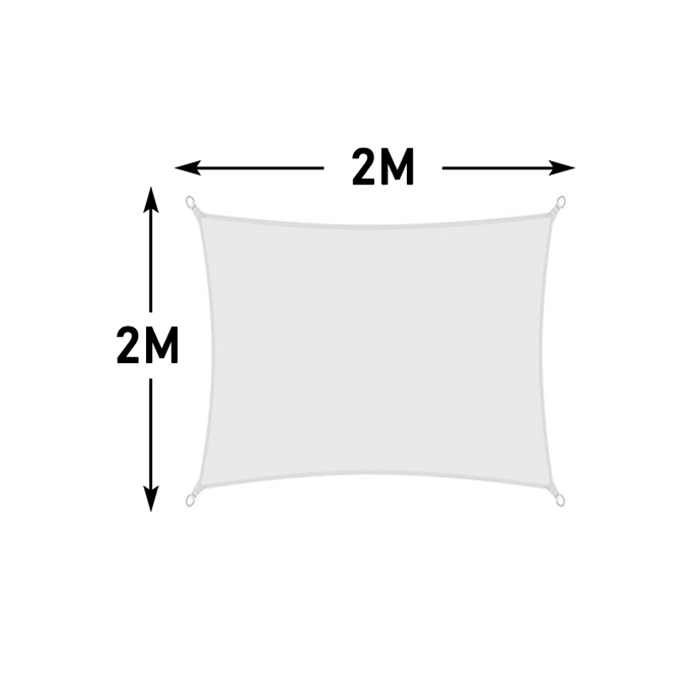White All size 420D Waterproof Sun Shade Sail Square Rectangle Triangle Garden Terrace Canopy Pool Shade Camp Hiking Yard Awning
