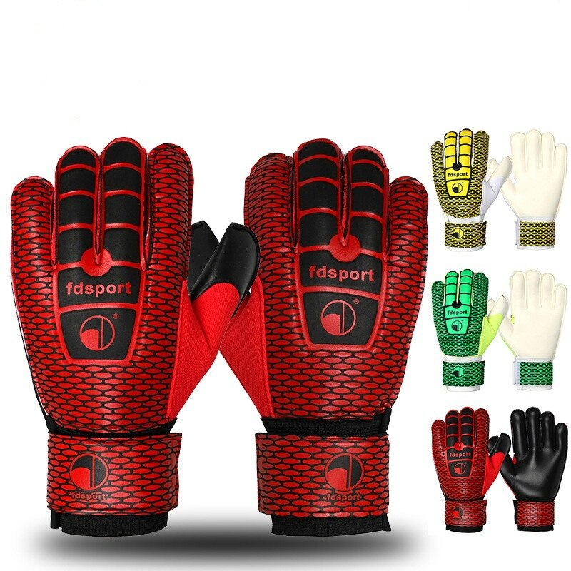 Guantes de látex para portero de fútbol , guantes de entrenamiento, protectores de fútbol para niños