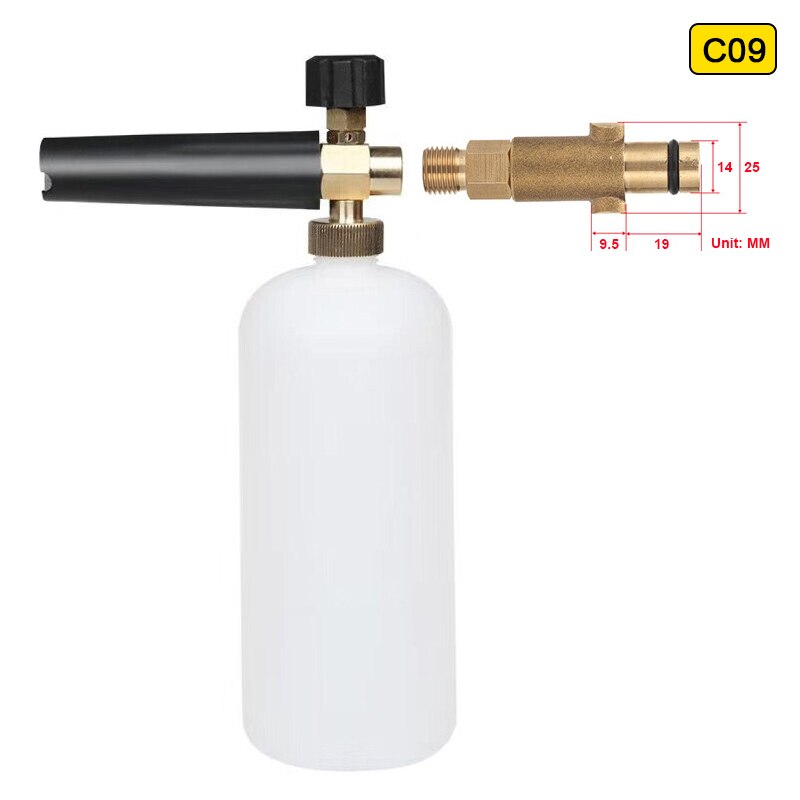 High Pressure Washer Snow Foam Lance Foam Cannon For Karcher Daewoo Hammer Huter Makita Bosch Parkside Lavor Stihl Car Wash: C09
