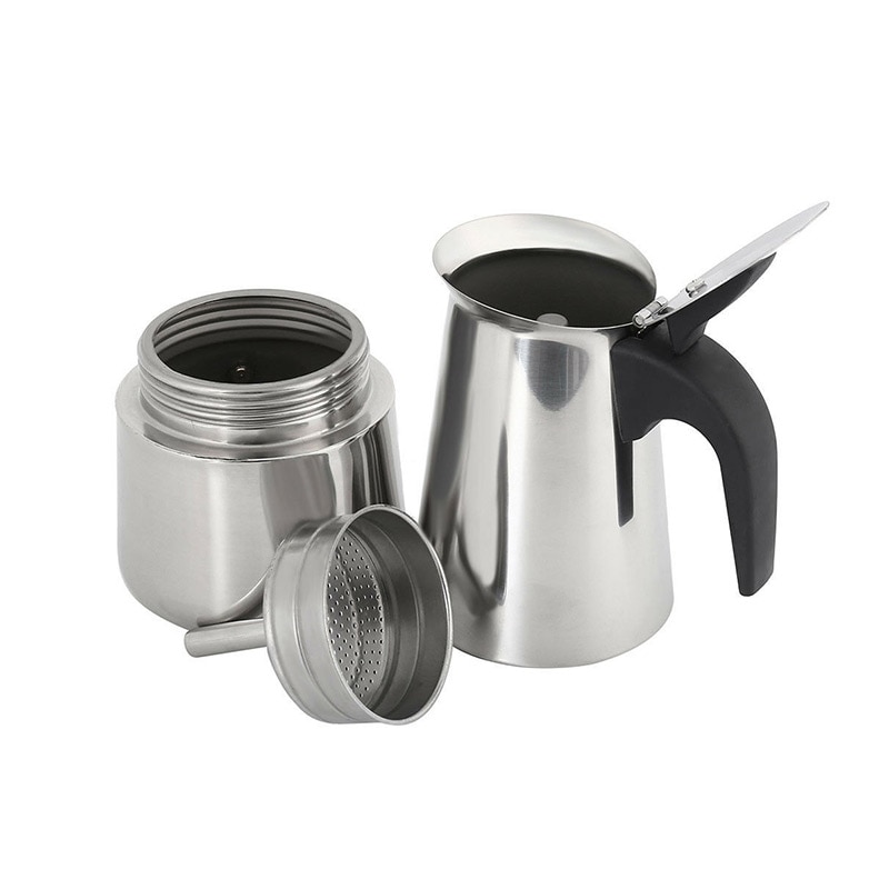 Stainless Steel Espresso Stove Top Coffee Maker Italian Percolator Pot Milk Frothing Jug Coffee Maker For Kitchen For Home