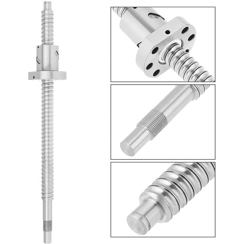 CNC Ball Screw C5 1605 Flange Single BallNut BK/BF12 RM1605 End Machined CNC SFU1605 200 250 300 350 400 450 500 550 1200 mm
