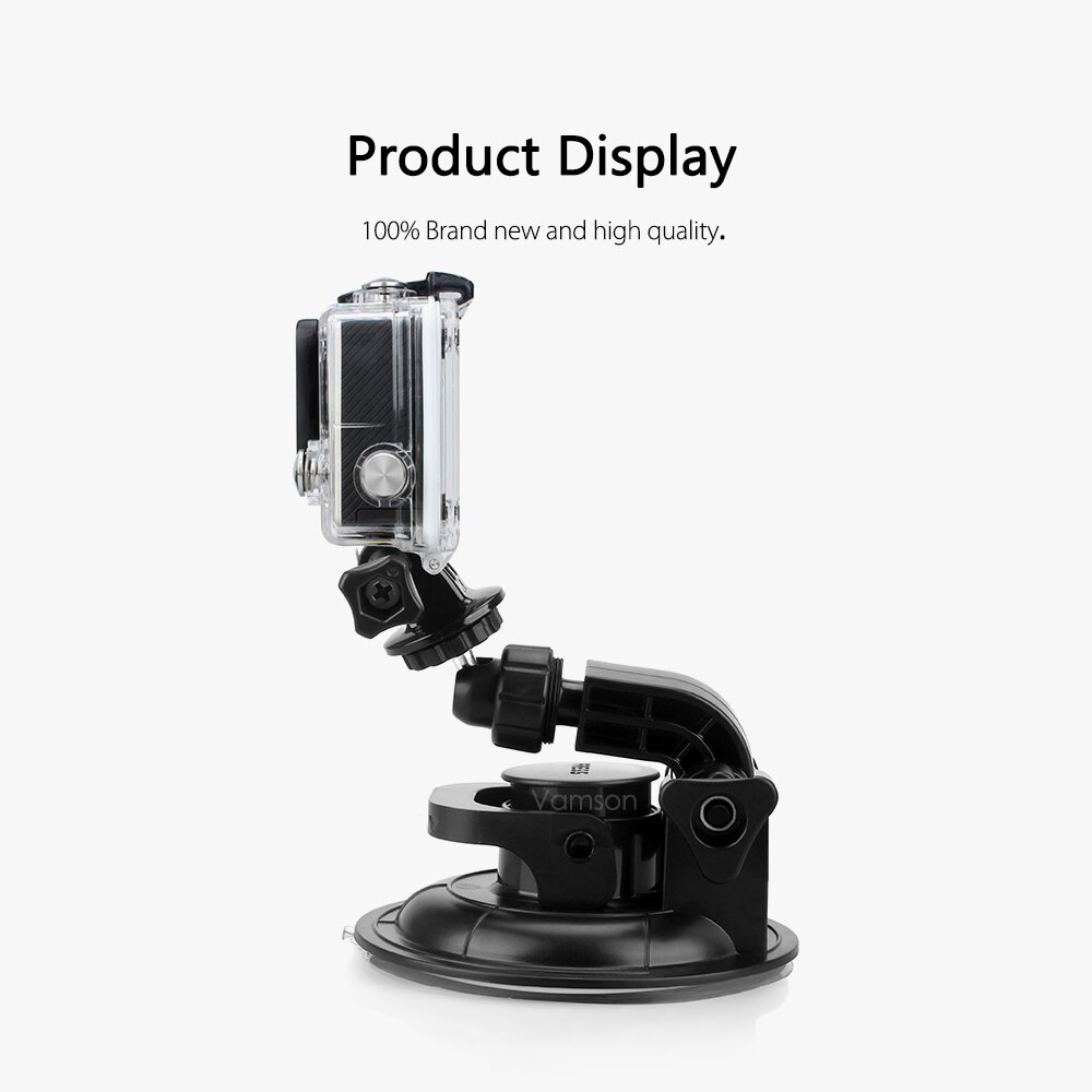 Vamson for GoPro 7 Accessories Car Suction Cup Tripod 9CM Diameter Base Mount For Go pro Hero 6 5 4 for SJ4000 for Xiaomi VP522