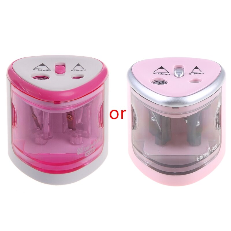 Automatic Two-hole Electric Touch Switch Pencil Sharpener Home Office School