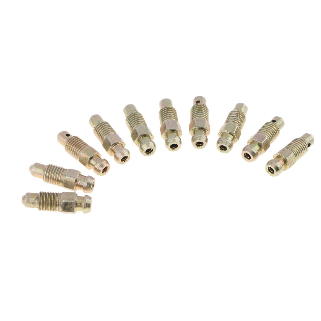 10 x m8 x 1mm motorcykel bil bremse udlufter nippel caliper udluftningsskruer