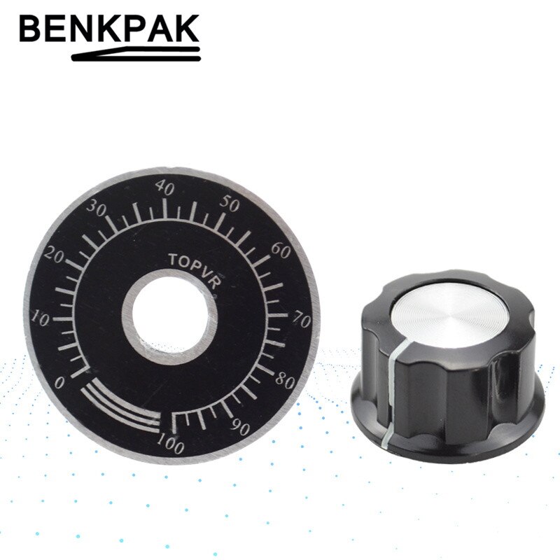 Dial de precisión + perilla/potenciómetro de perilla de Control de aluminio numérico