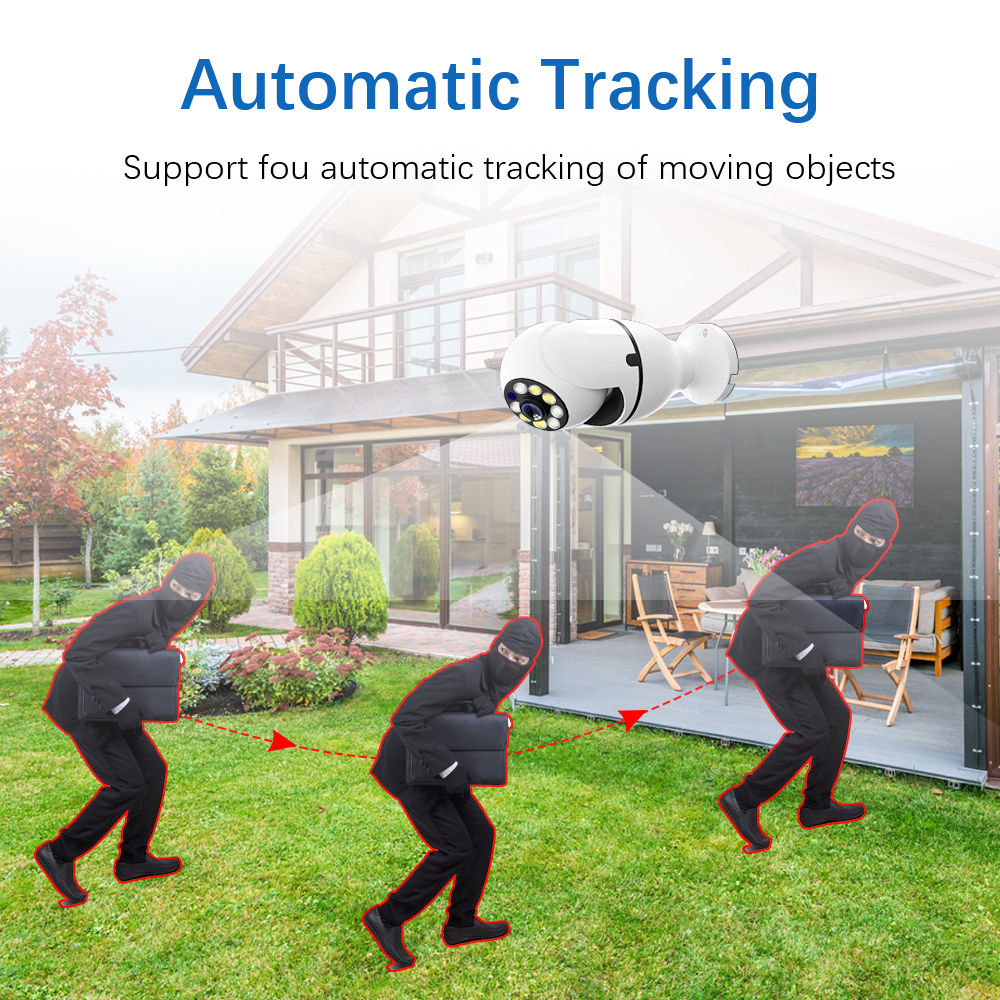 kabellos 5g WiFi Birne Kamera 8MP 4K 360 ° Birne Kamera HD Mini Kamera LED flackern Sensor Nacht Vision Kamera Clever Heimat ip kamera