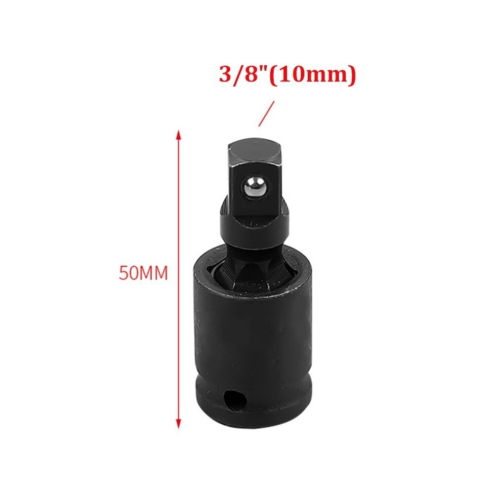 360 Degree Swivel Knuckle Joint Air Impact Wobble Socket Adapter Hand Tool 1/2 3/8 1/4: 3-8