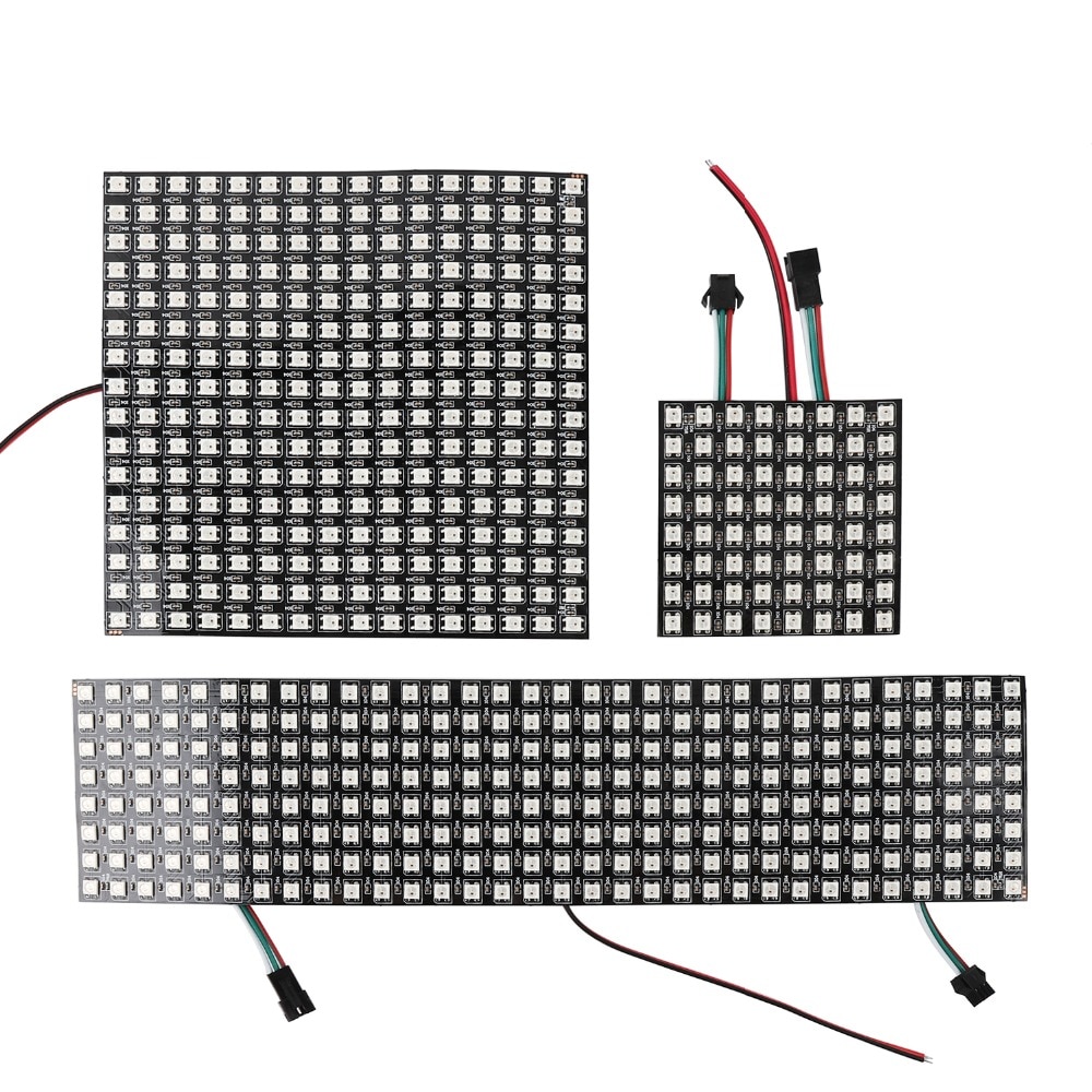 LED Pixel DC5V WS2812B Panel Screen 8*8,16*16,8*32 Pixels Digitale Flexibele Led Matrix Individueel Adresseerbare led Module JQ
