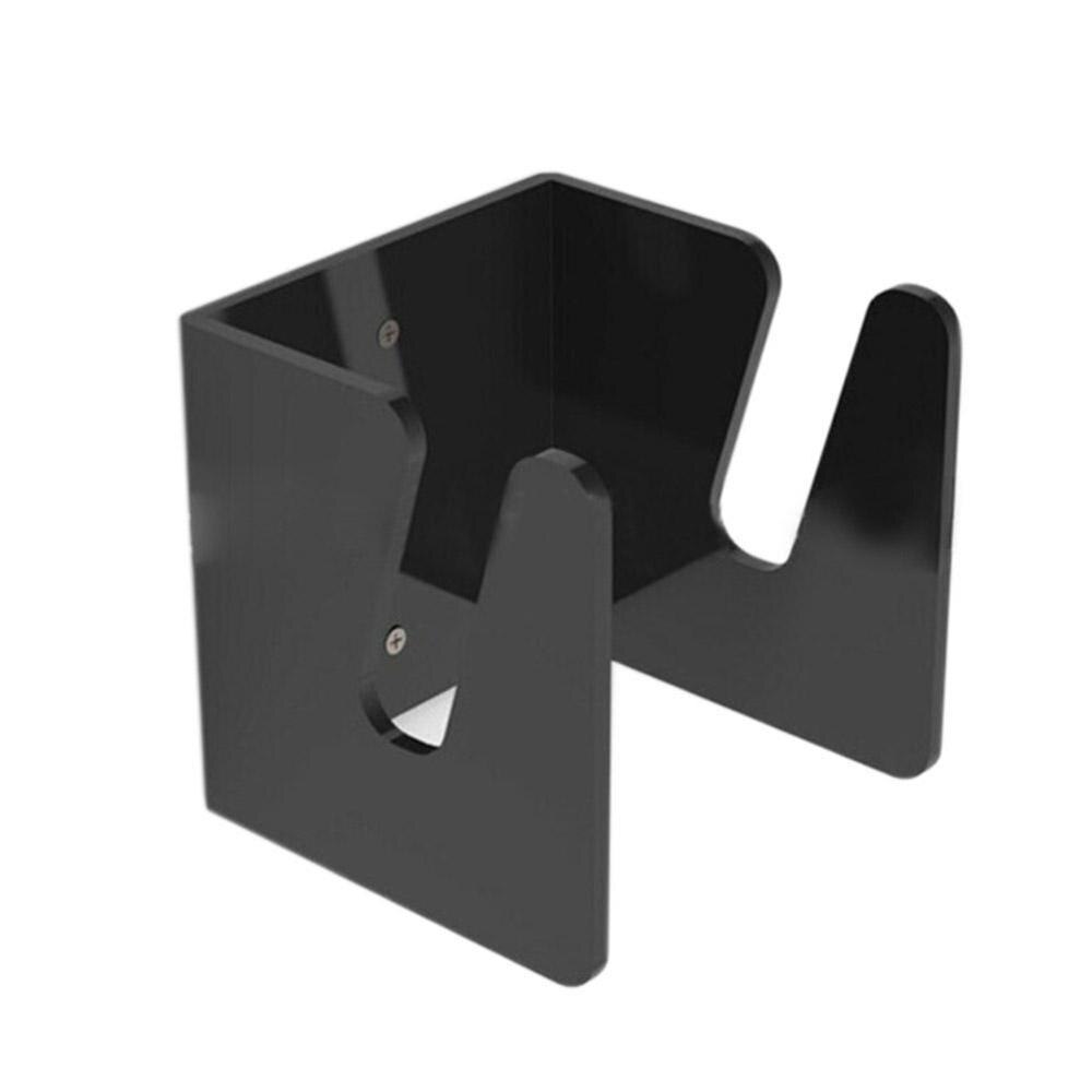 Skateboard beslag skateboard display rack garage longboard opbevaring holder vægmonteret bøjle stativ akryl mount dæk væg rack: Sort