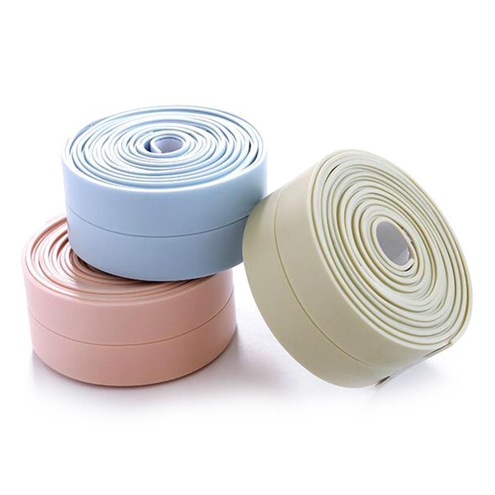 Waterproof Tape 3.2m*3.8cm Water Tap Useful Super Adhesive Tape Sealing Tape Gap Mold Proof Tape 3color PVC 3.2m*2.2cm Bucket