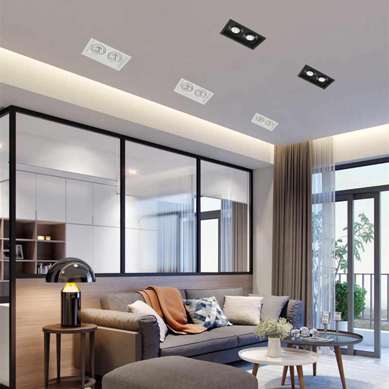 Luz Led empotrable para techo, foco COB regulable, 10w, 20W, 30W, iluminación interior, AC110V-220V