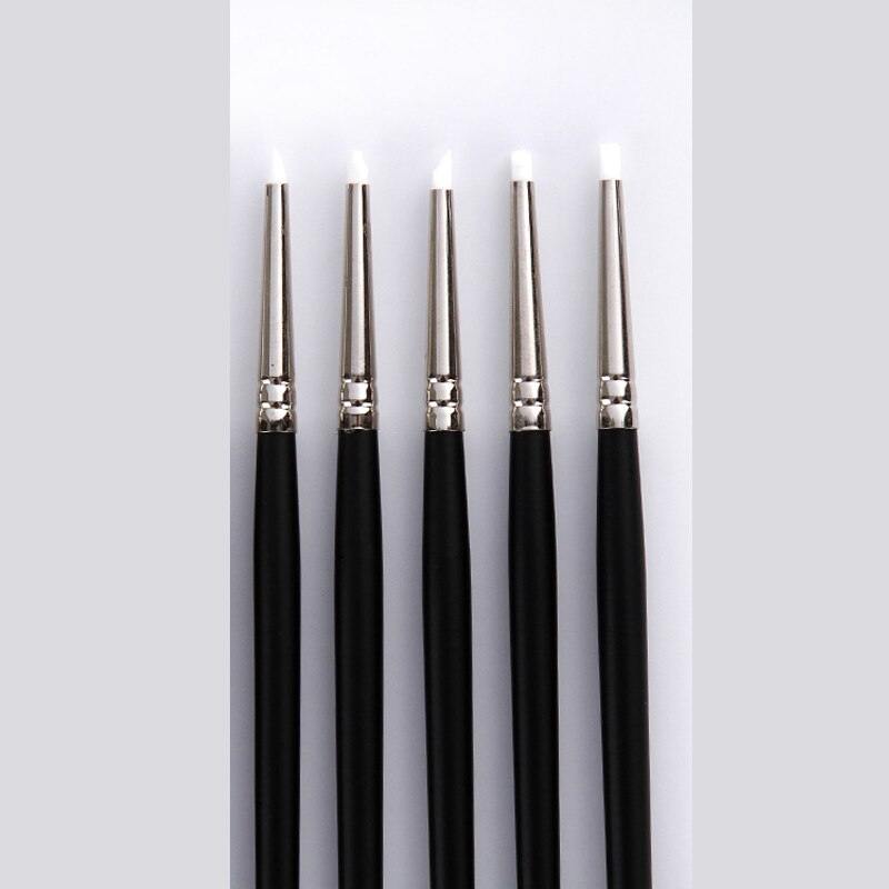 Polymer Clay Tools Soft Silicone Clay Sculpture Color Shapers 5Pcs Pottery Ceramics Tool Modelling Shaper Tools Hobby Craft: S white