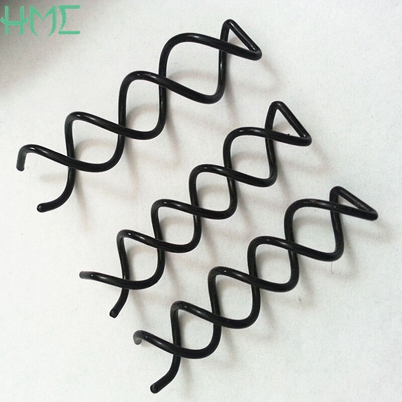 10 pz/lotto Spirale roteare Vite clip di Capelli Forcelle Torsione Trecce applicatori Barrette Nero Forcelle Dei Capelli Pettini Spiedi per Le Donne Cerimonia Nuziale Della Sposa