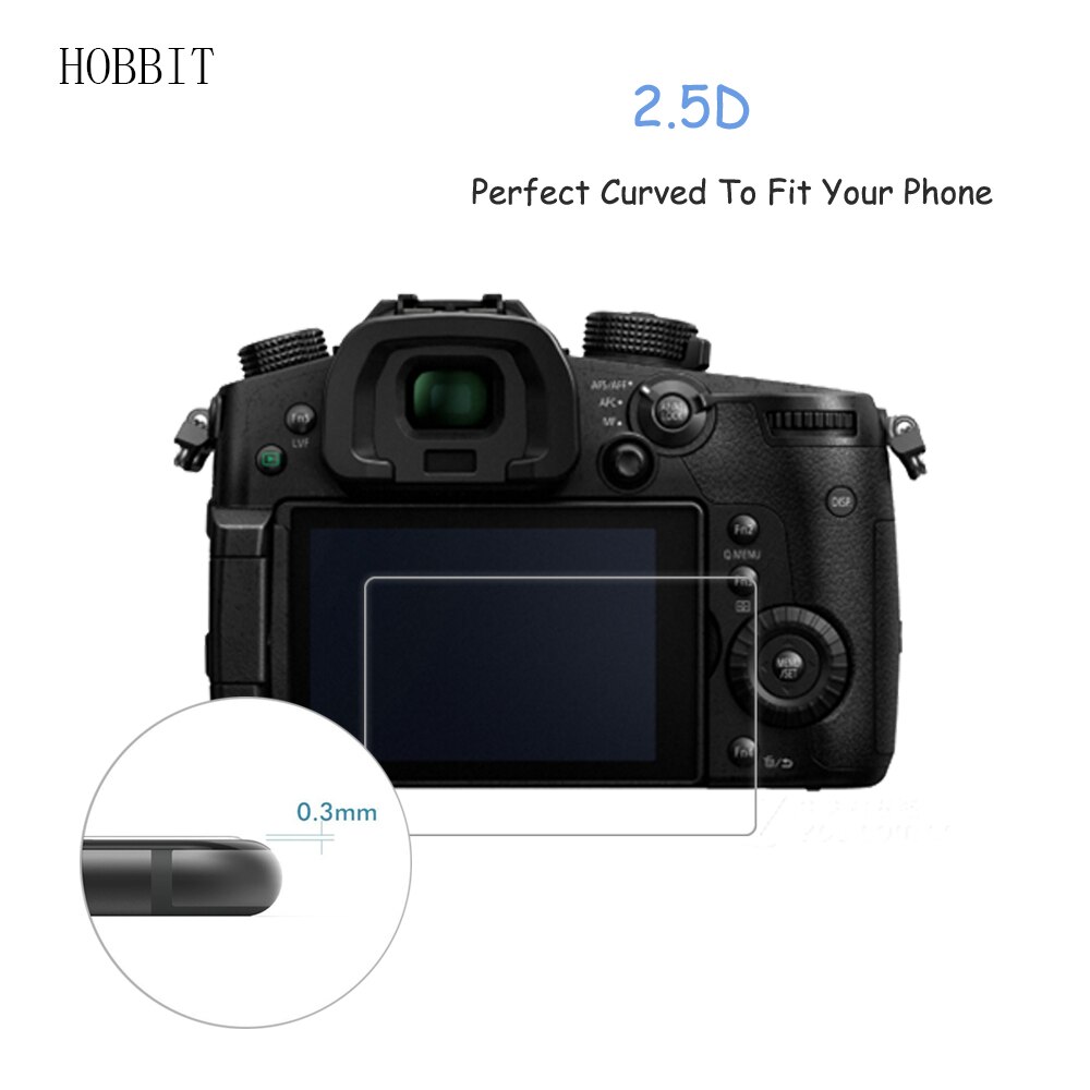 YRTIYO Displayschutzfolie Panasonic GH6 | 9H Gehärtetes Glas 3-tlg. | Kratzfest & Blasenfrei