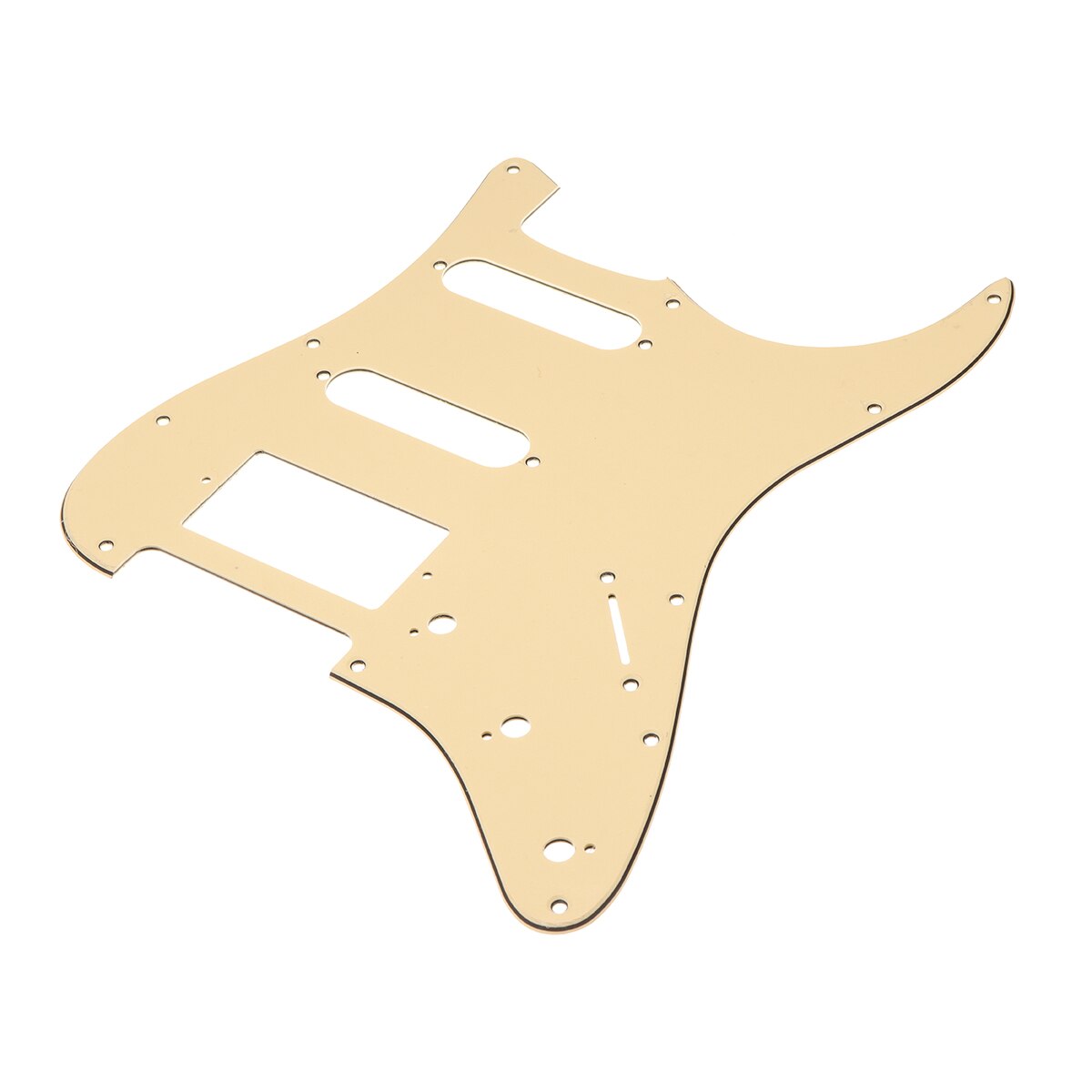 Electric Guitar Loaded Pickguard Scratch Plate for USA/MEX for Fender for Stratocaster Strat 3 Ply HSS: Light Yellow